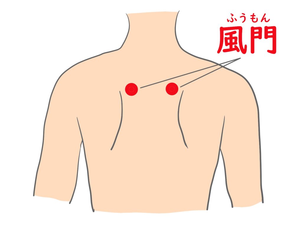 風門というツボ図解